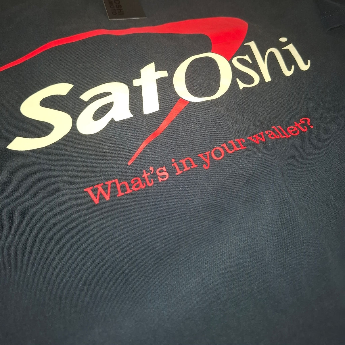 Satoshi Nakamoto "Whats in your wallet?" t-shirt Size M