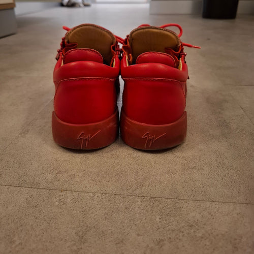 Giuseppe Zanotti "Frankie" Full red low tops Size 41 (US 8)