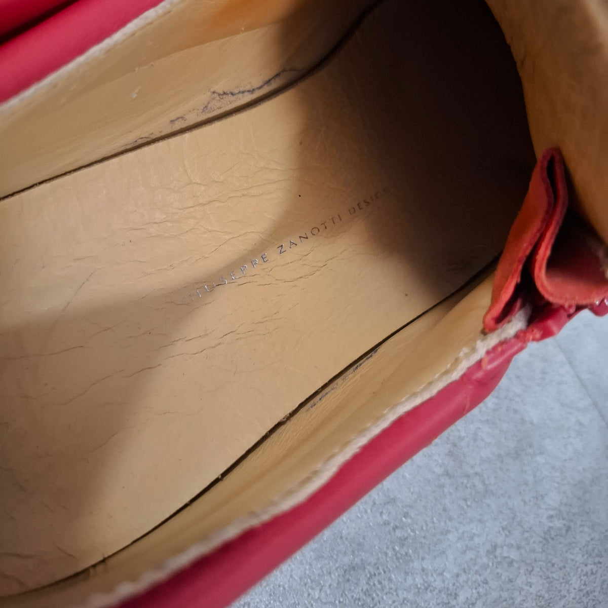 Giuseppe Zanotti "Frankie" Full red low tops Size 41 (US 8)