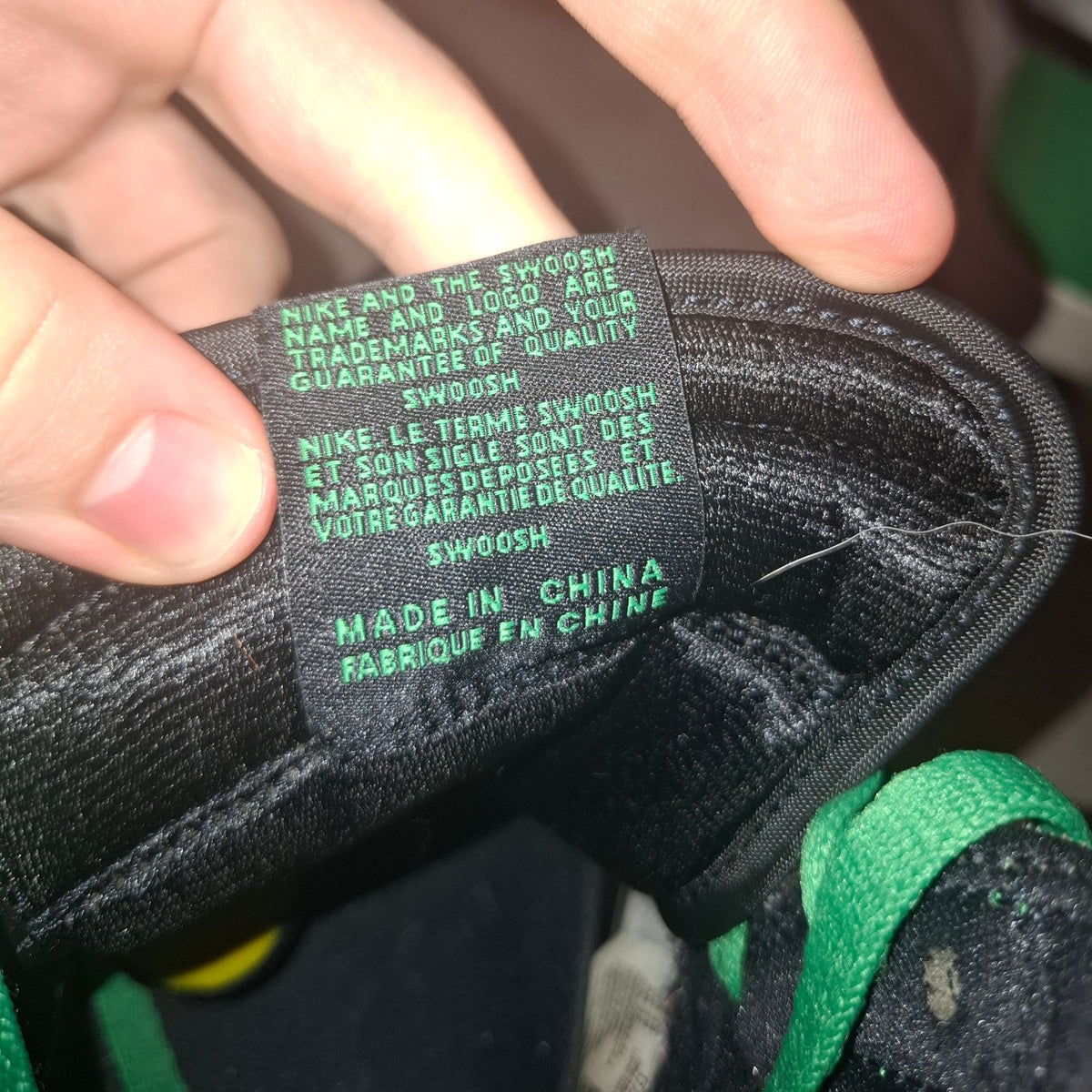 Jordan 1 High "Lucky Green" Size 44 (US 10) *with crease protectors*