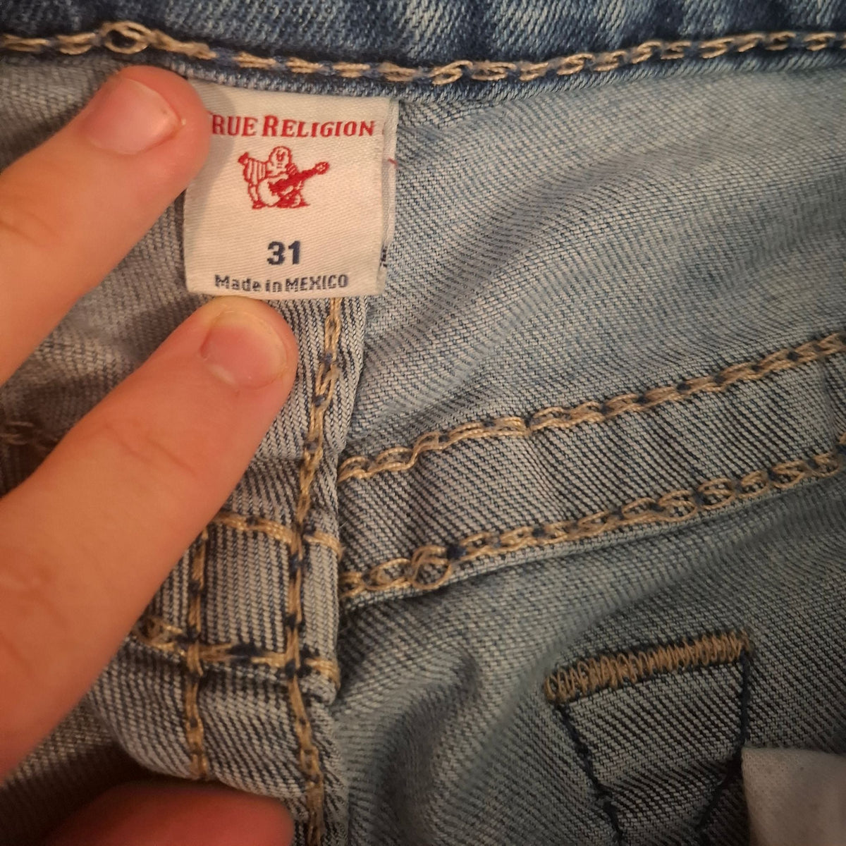 True Religion "Devin" Straight-cut jeans W31