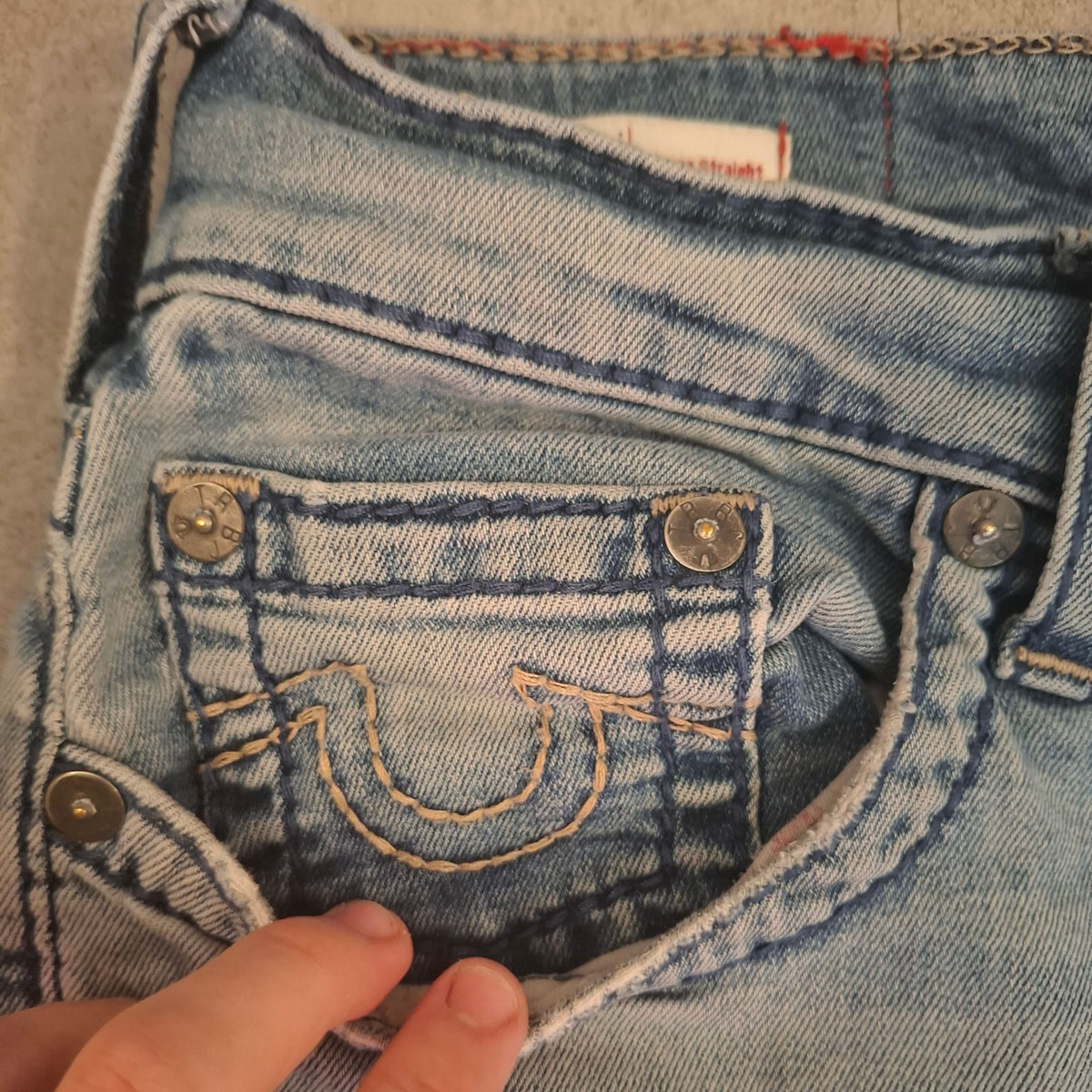 True Religion "Devin" Straight-cut jeans W31