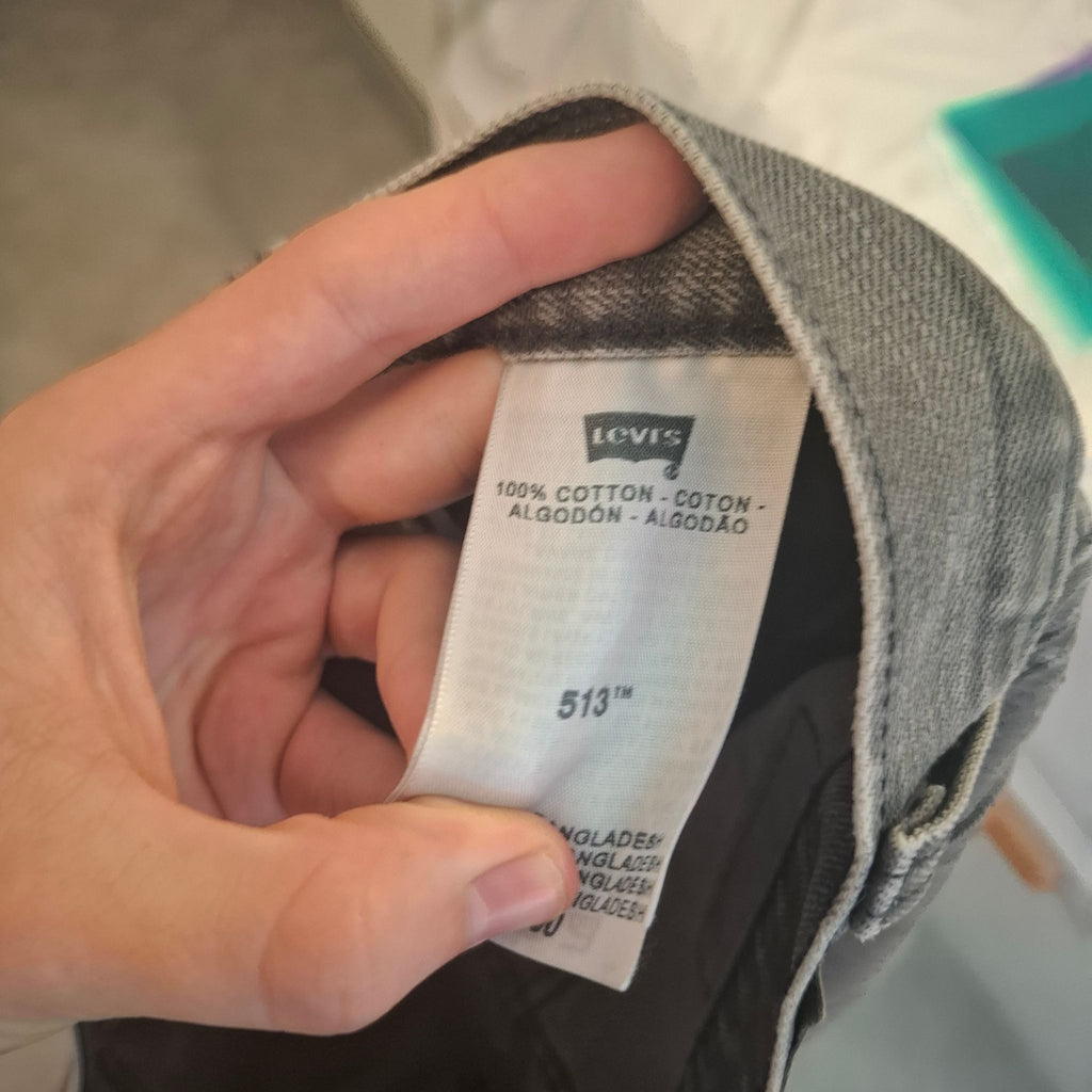 Levi's 513 jeans W30 L30 Grey