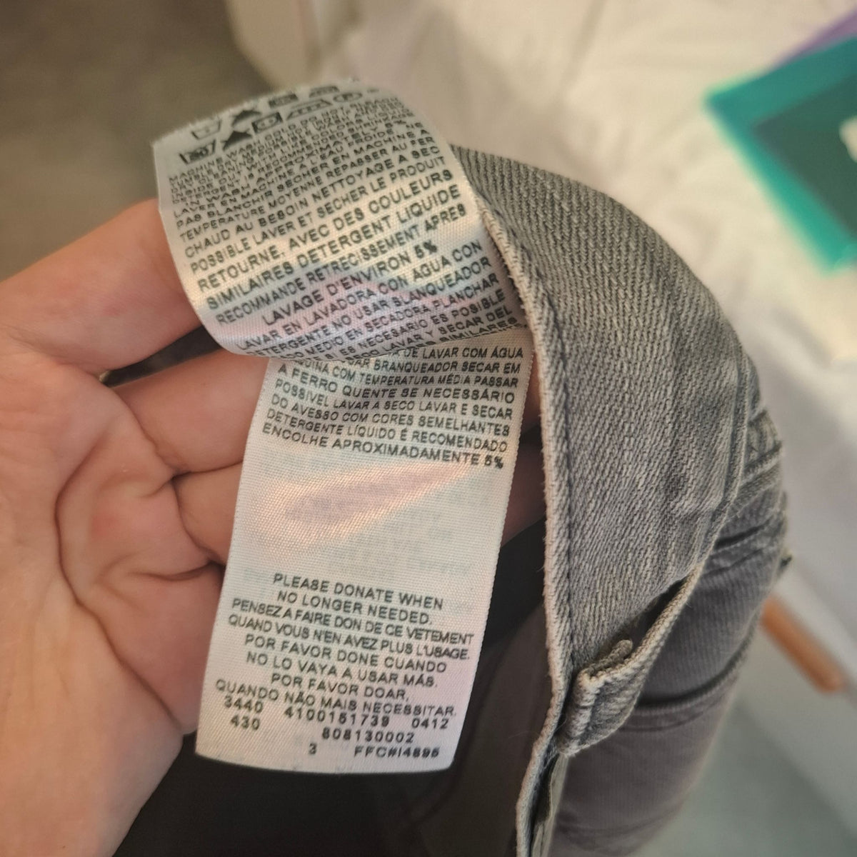 Levi's 513 jeans W30 L30 Grey