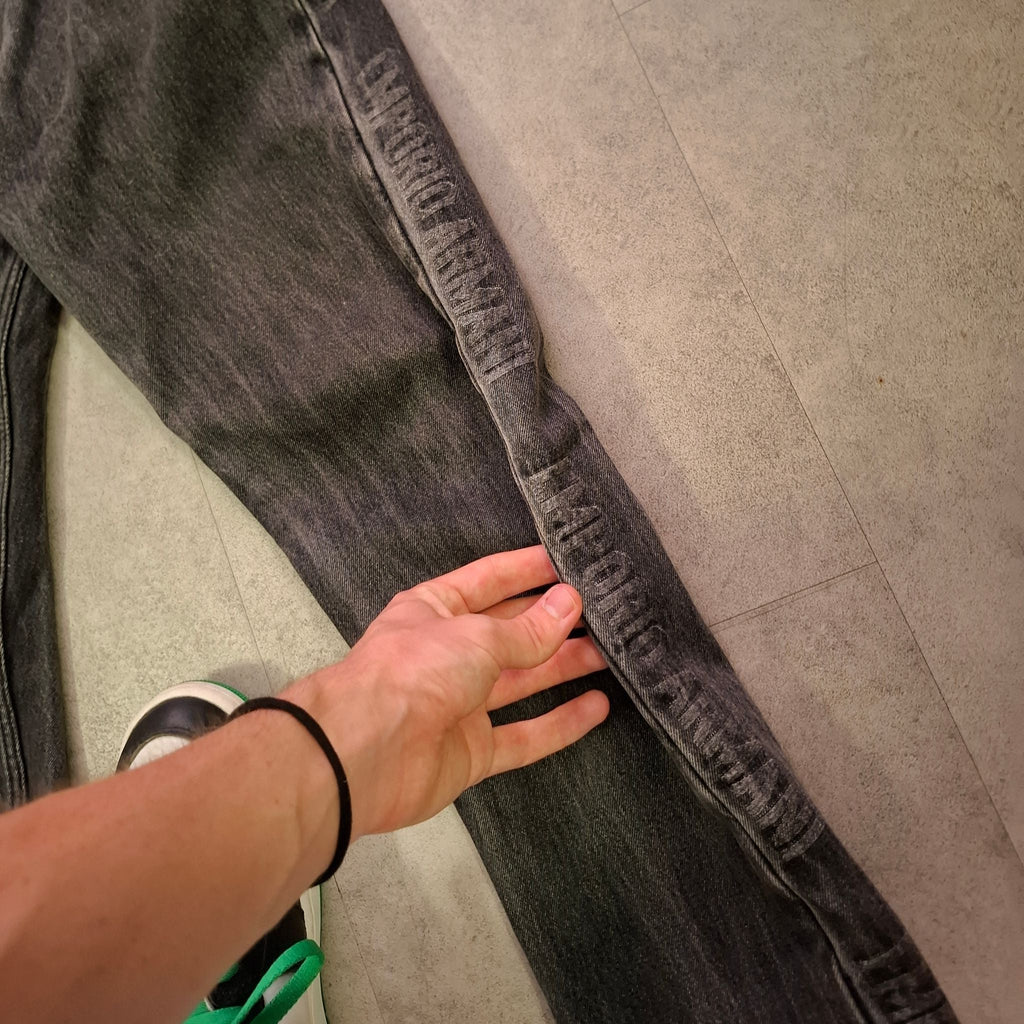 Emporio Armani Jeans J75 Slim Fit Grey Side Logo Size W30 / T30 (pre-owned)