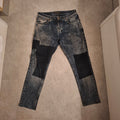 [PRE-OWNED] Nudie Jeans Co. Acid Wash Patched Denim Jeans – Size W29