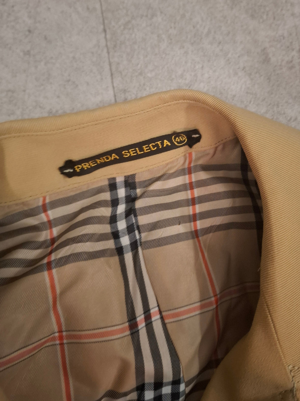 1970s - 1980s Vintage Prenda Selecta Trench Coat Sz 46
